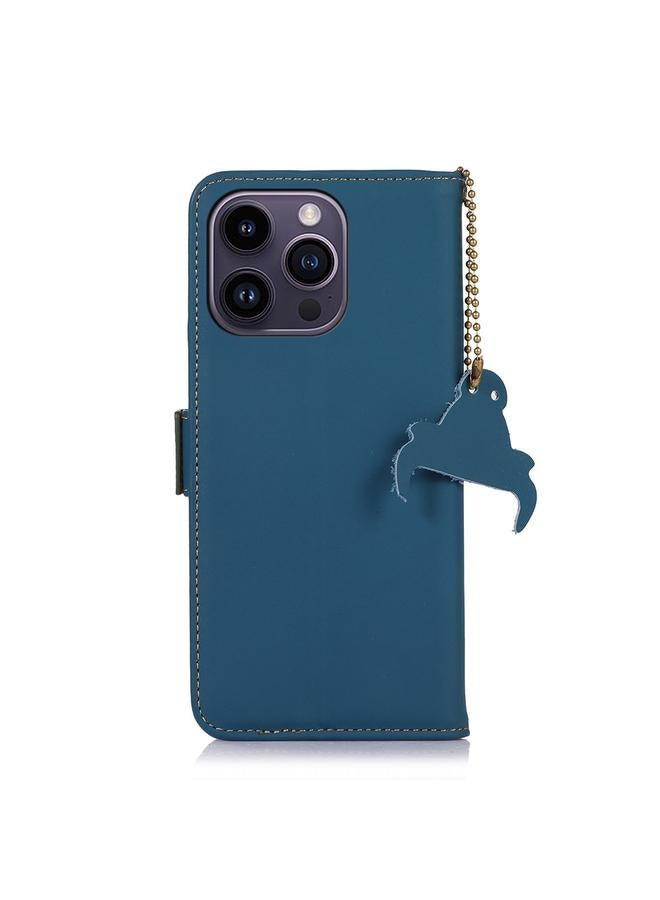 Zaboon Case For iPhone 13 Pro Max Genuine Leather Magnetic RFID Leather Phone Case - Image 3