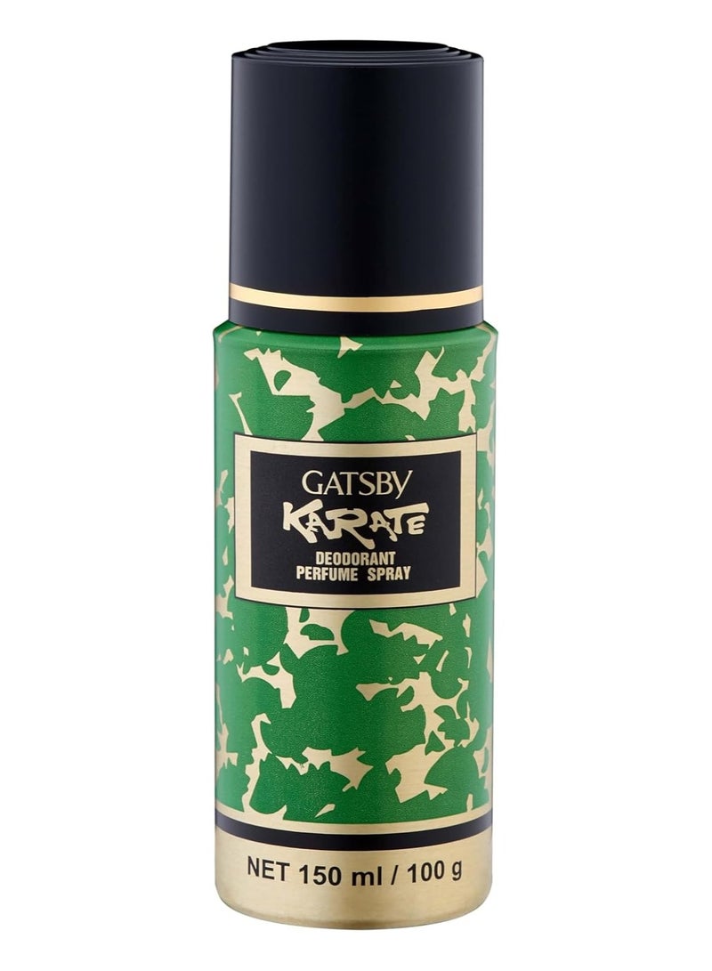 Gatsby Deodorant Perfume Spray Karate | Enjoy Gentle and Refined Fragrance All Day Long | 150ml