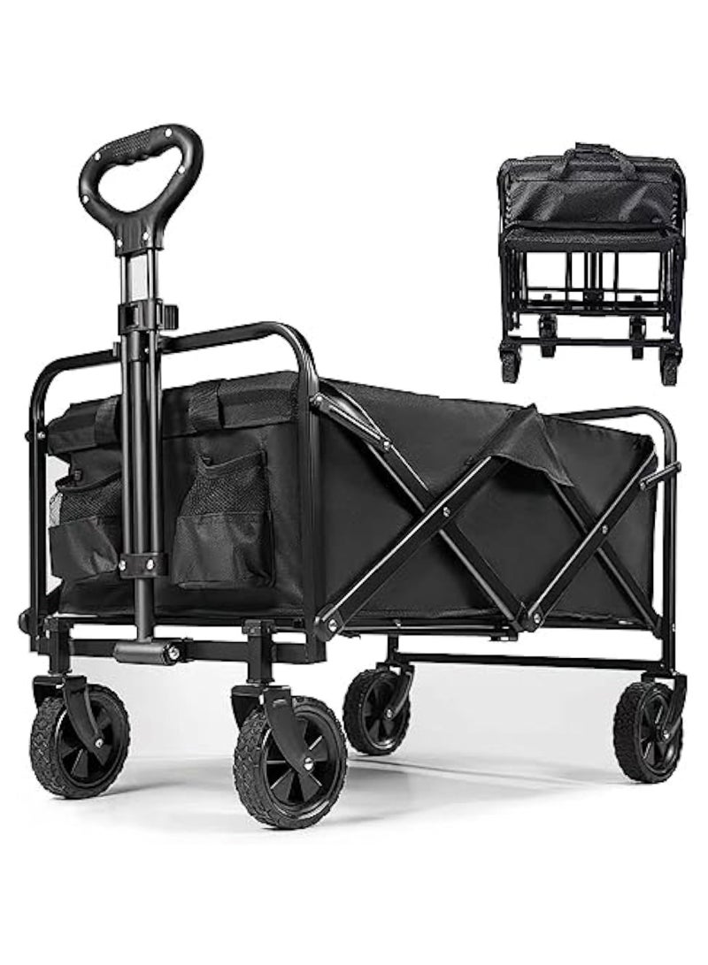 سمارت كيتشين عربة رحلات خارجية قابلة للطي مع قماش قابل للإزالة – مثالية للتخييم، النزهات، مهرجانات الحديقة، ونقل الأغراض بسهولة - Image 1