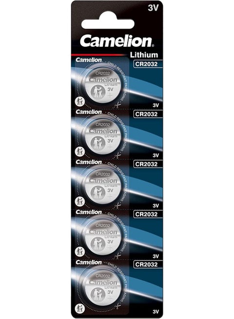 Camelion 5X Cr2032 Lithium 3v Coin Cell Batteries