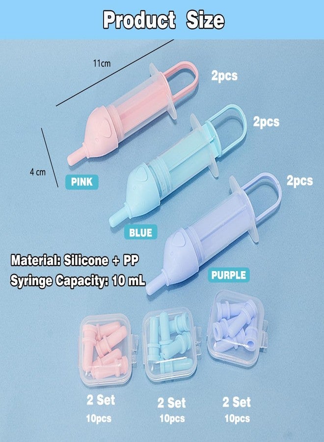 LogFaadCoi Kitten Bottle Feeding Kit for Nursing, Milk Bottles for Feeding Newborn Puppies,Anti-chocking Design,with 2 Syringes and 10pcs Replaceable Nipples (Blue) - Image 4