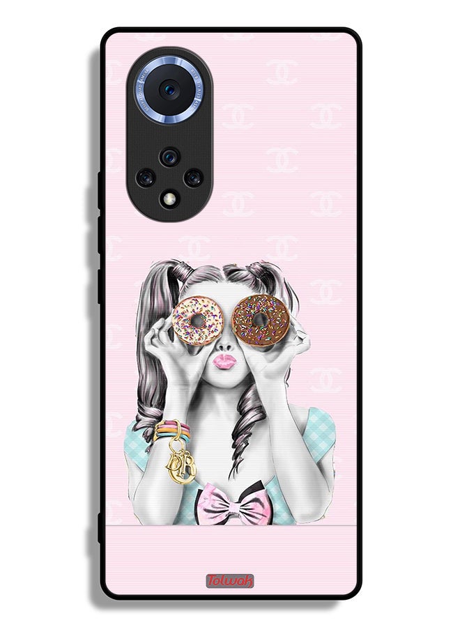 Tolwak Honor 50 Pro Protective Case Cover Holding Two Donuts  - Image 2