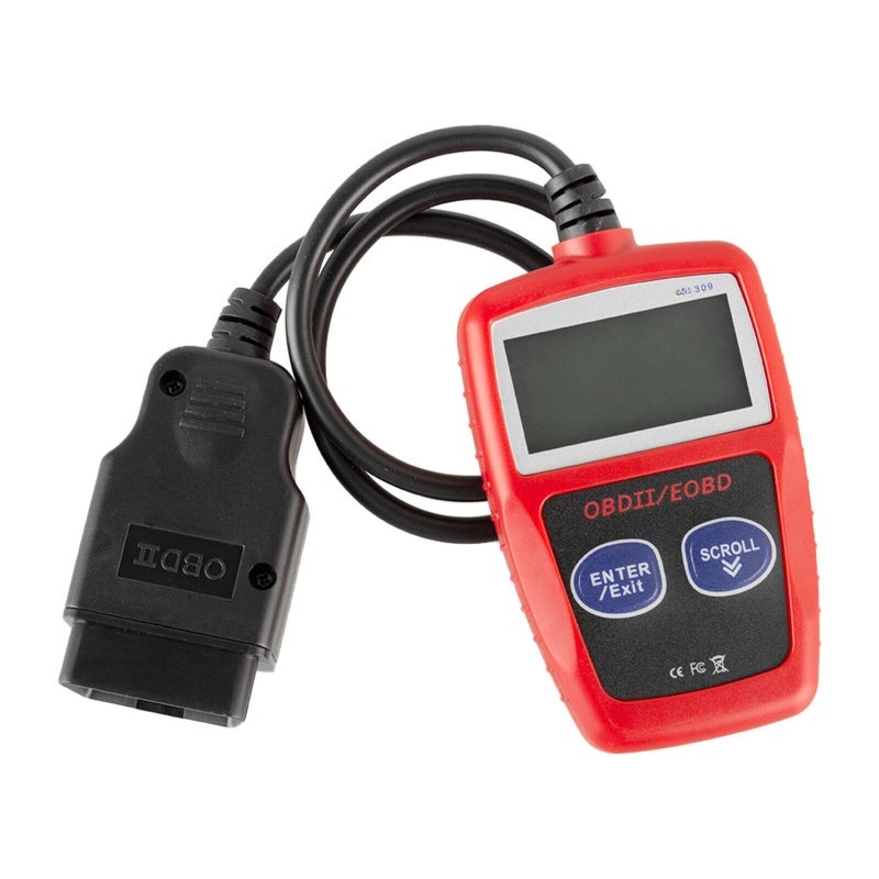 OBD2 Scanner Red Compact Powerful - Quick Diagnose Clear Check Engine Light Codes With Instant DTC Definitions, Works With All 1996+ OBDII-Compliant Vehicles, Multilingual Interface For DIY Car Owners - Image 1