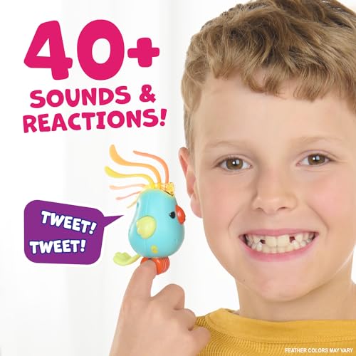 Fingerlings Sweet Tweets Interactive Bird – Record & Play Secret Messages, Includes 40+ Sounds & Reactions – Debbie (Pink) - Image 5