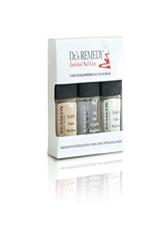 Dr.'s Remedy French Manicure/Pedicure Wellness Collection 3 Piece Boxed Set, Classic Cloud /Perfect Petal Pink/ Total Two-In-One  - Image 1