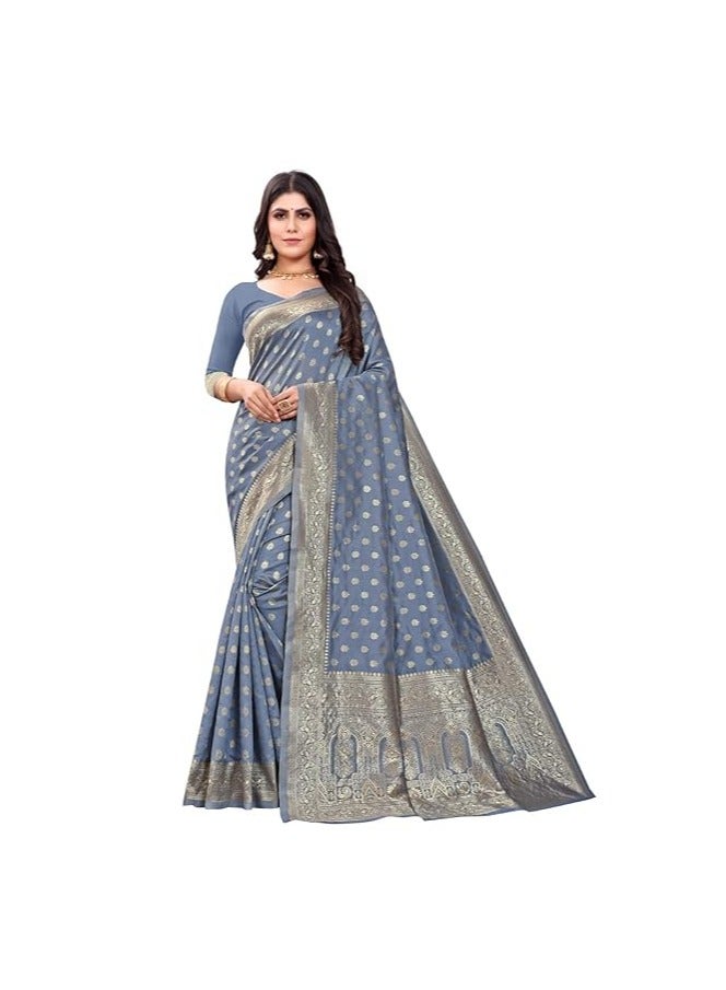 مملكة الإكسسوارات ساري كانجيفارام الحريري النسائي من اكسسواريز كينجدوم - Image 1