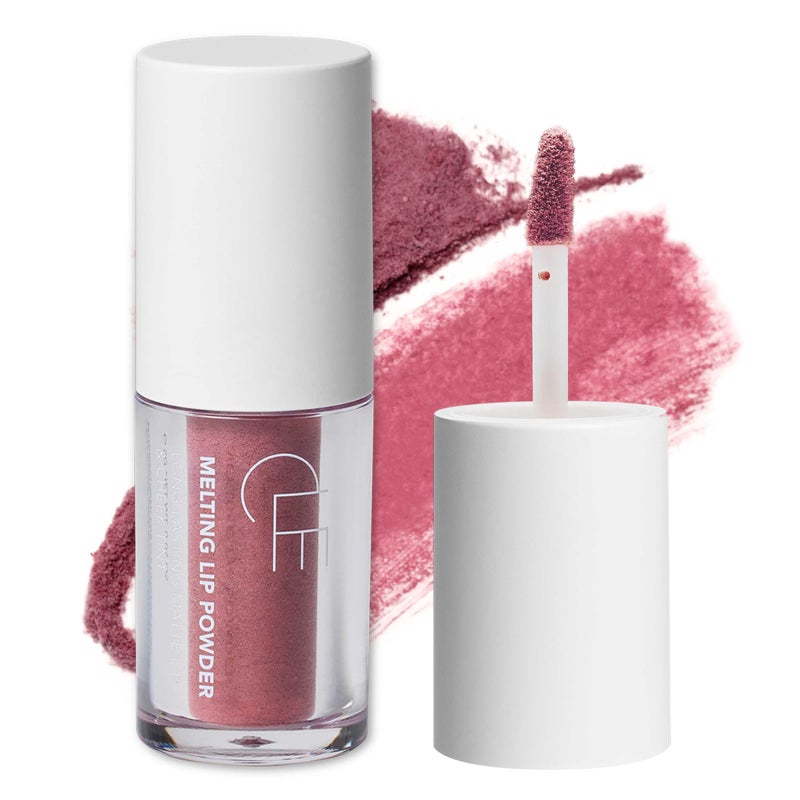 CLE Cosmetics Melting Lip Powder  Tint Vegan Cruelty Free ParabenFree With LongLasting Weightless Stain Usable on Lips Eyes and Cheeks Matte Finish Berry Mauve  007 oz