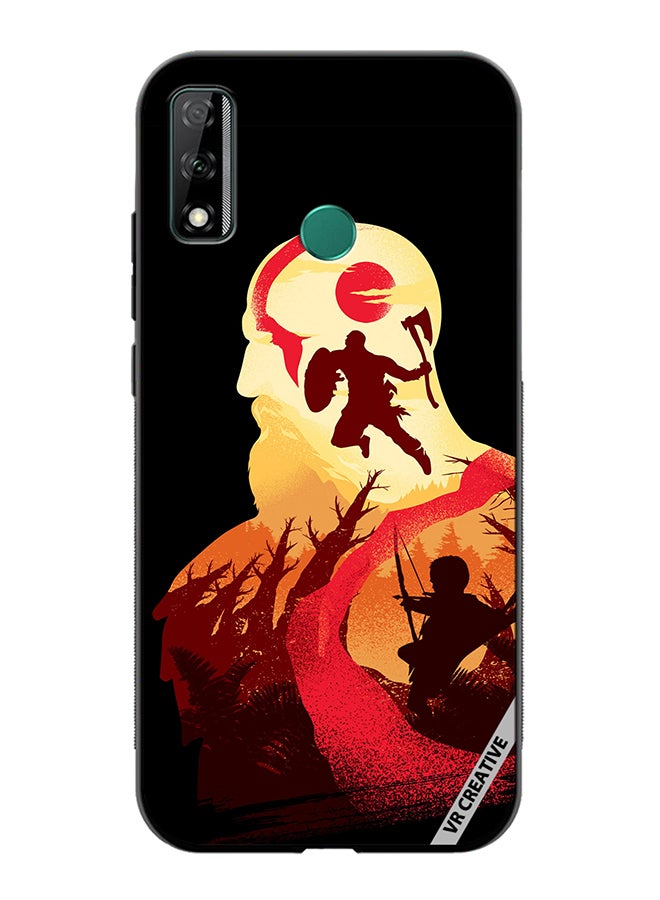 VR CREATIVE Protective Case Cover For Huawei Y8s God Of War Design Multicolour - Image 1