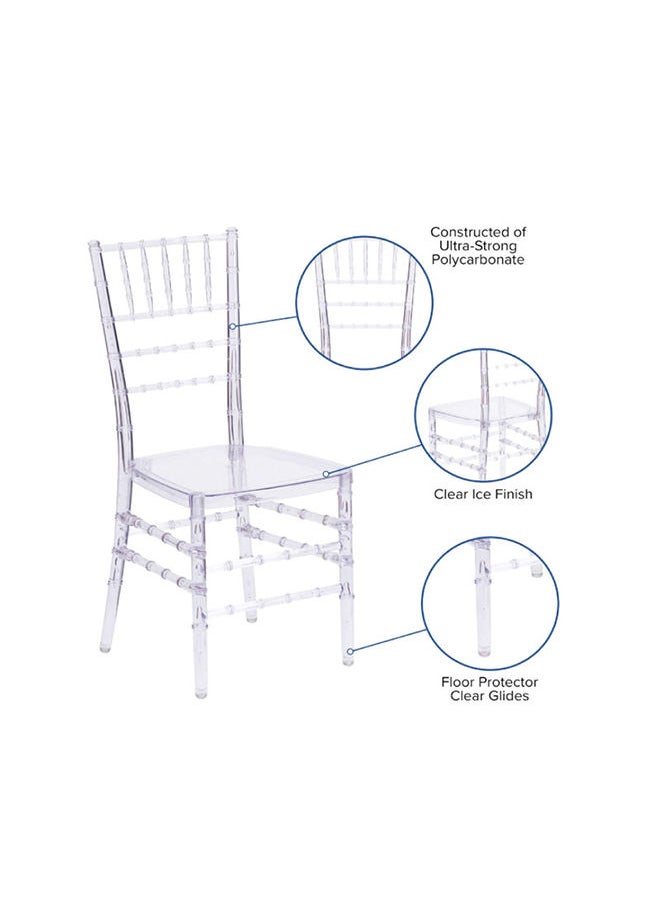 JILPHAR FURNITURE كرسي مناسبات قابل للتكديس من الأكريليك الحديث من Jilphar Furniture JP1384  - Image 4