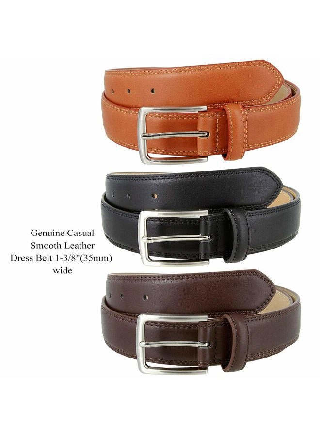 Belts.com Belts for Men Oil-Tanned Genuine Leather Italian Dress Belt Classic Belt 1-1/8"(30mm) Wide, 3 Hj10 Tan, 40 - Image 5