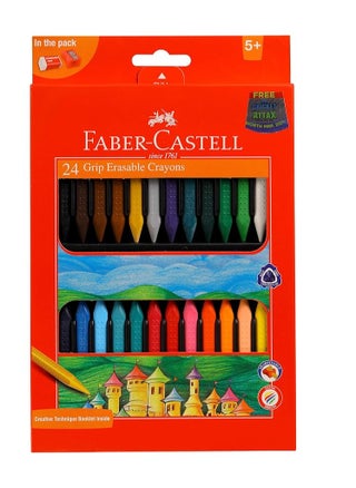 24-Piece Grip Erasable Crayon Set Multicolor - pzsku/Z3F82EC973C6C25EC4114Z/45/_/1733490211/c27b21a0-acf1-4feb-ad48-ad3a733ddde8