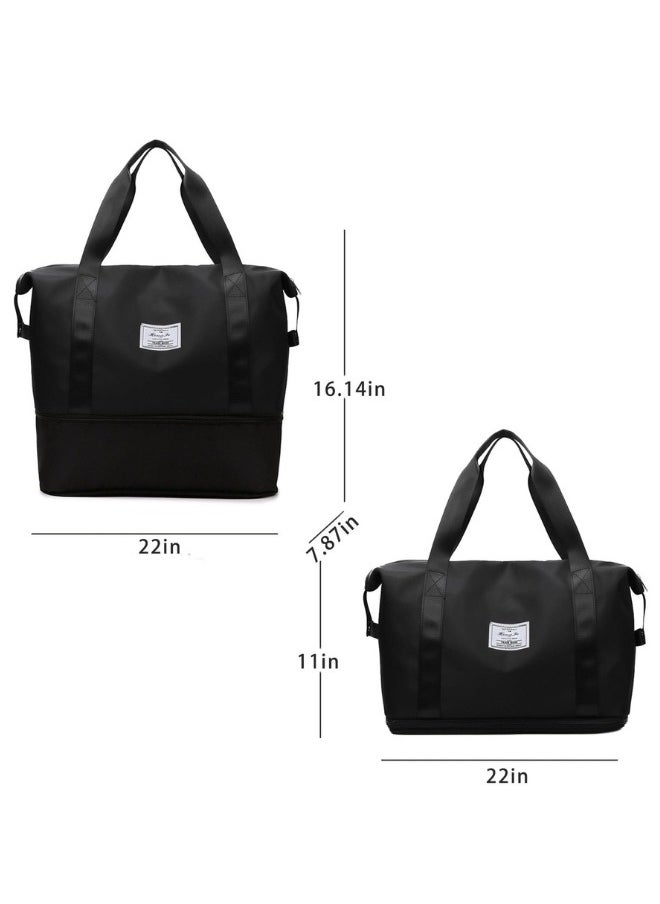 HONGFU Foldable Travel Bag Hand Carry Luggage Bag Large Waterproof Duffle Bag  - Image 5