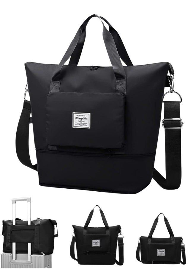 HONGFU Foldable Travel Bag Hand Carry Luggage Bag Large Waterproof Duffle Bag  - Image 1