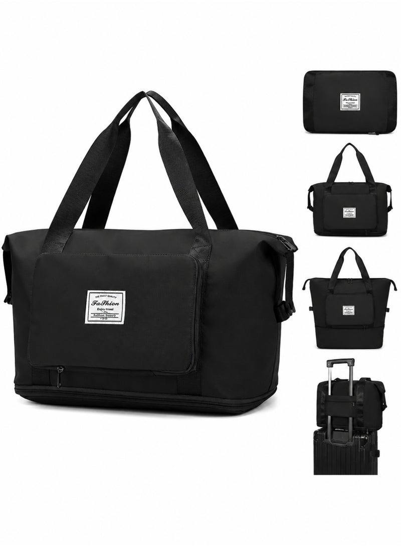 HONGFU Foldable Travel Bag Hand Carry Luggage Bag Large Waterproof Duffle Bag - Image 1