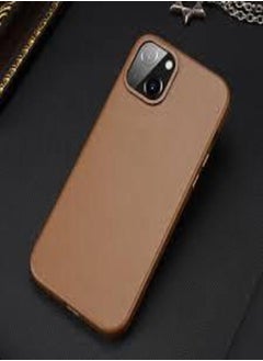 DUX DUCIS DUX DUCIS GRIT LEATHER CASE FOR IPHONE 14 PLUS ELEGANT FAUX LEATHER COVER (brown)  - Image 5