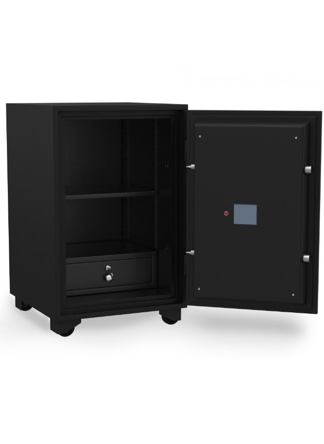 RIGID Fire Resistant Steel Safe with Digital & Key Lock, 150Kg  - Image 4