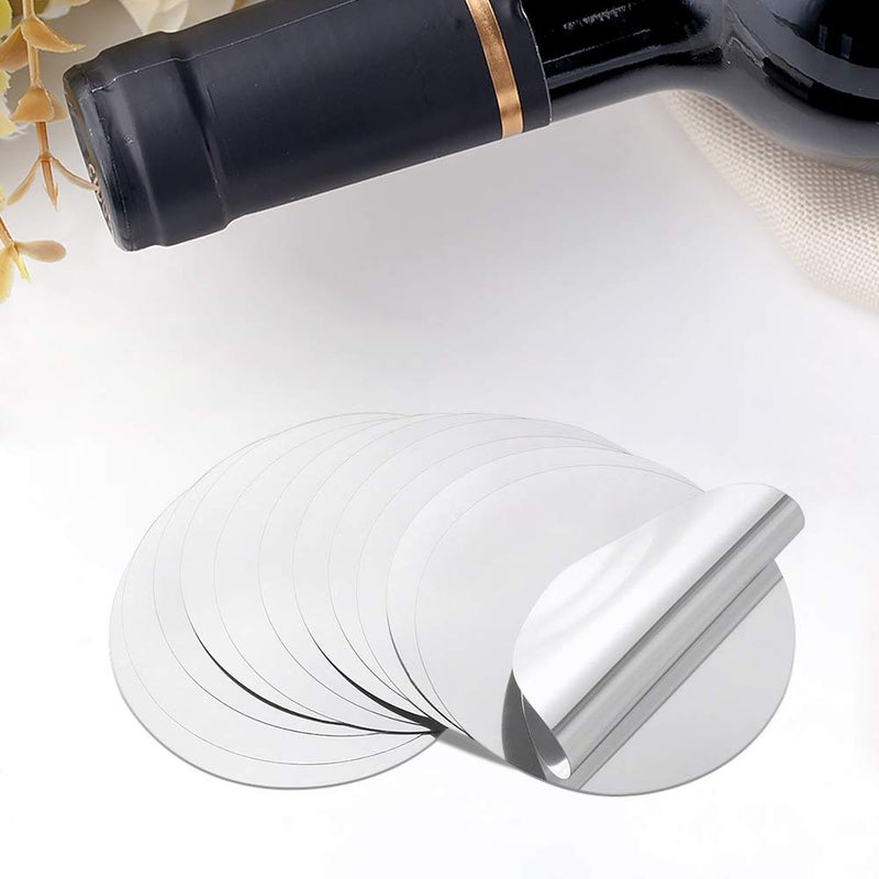 Groupcow 100pcs Silver Wine Pourer Drop Stopping Pour Disk Spout - Image 4
