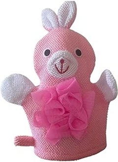 Generic Animal Bath Time Glove - Cute Pink Rabbit. Child Shower Puff. Bath mitt kids. Sponge. Scrub. Loofa. 