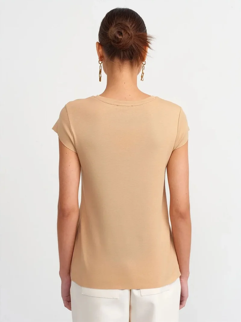 ديلفين DILVIN Slim Fit Cotton Crew Neck T-Shirt