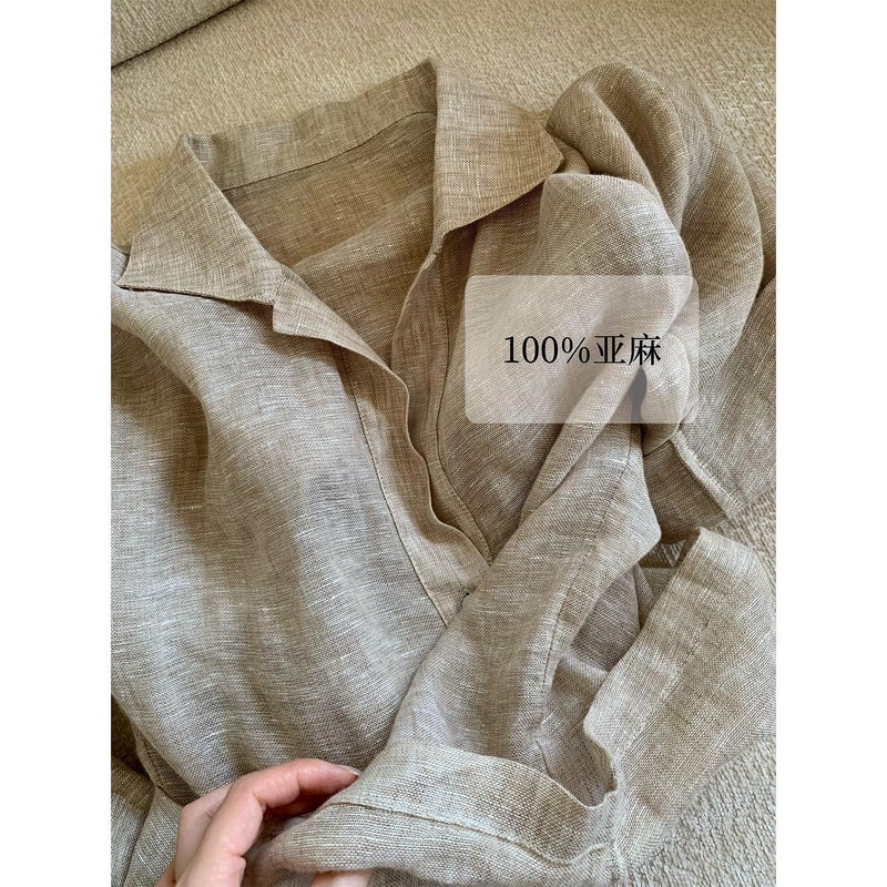 Women's Linen Shirt, Relaxed Fit, Summer Style - Image 2