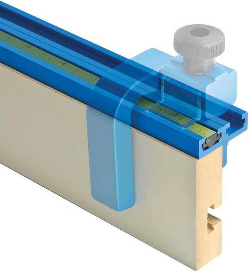 ROCKLER Double T-Track Fence Cap – Universal T Tracks Woodworking - 36” Long Extruded Aluminum Fence Cap - Aluminum Extrusion Easy to Mount any 3/4" Thick Sub Fence - T Track Accessories - Image 1