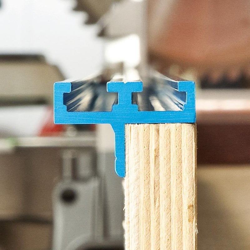 ROCKLER Double T-Track Fence Cap – Universal T Tracks Woodworking - 36” Long Extruded Aluminum Fence Cap - Aluminum Extrusion Easy to Mount any 3/4" Thick Sub Fence - T Track Accessories - Image 3