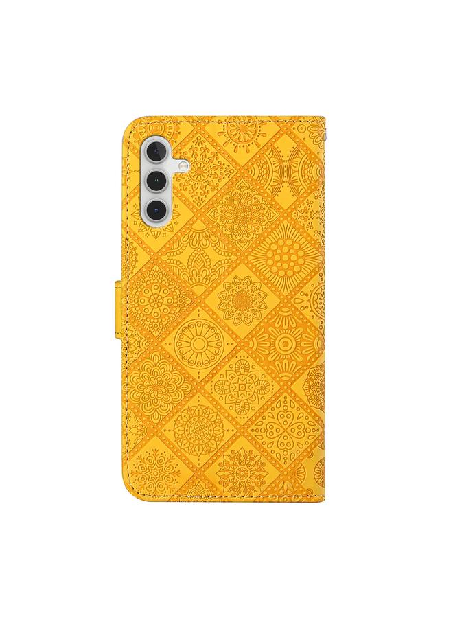 اس-توب جراب لهاتف Samsung Galaxy A05S مصنوع من الجلد بنمط عرقي منقوش - Image 4