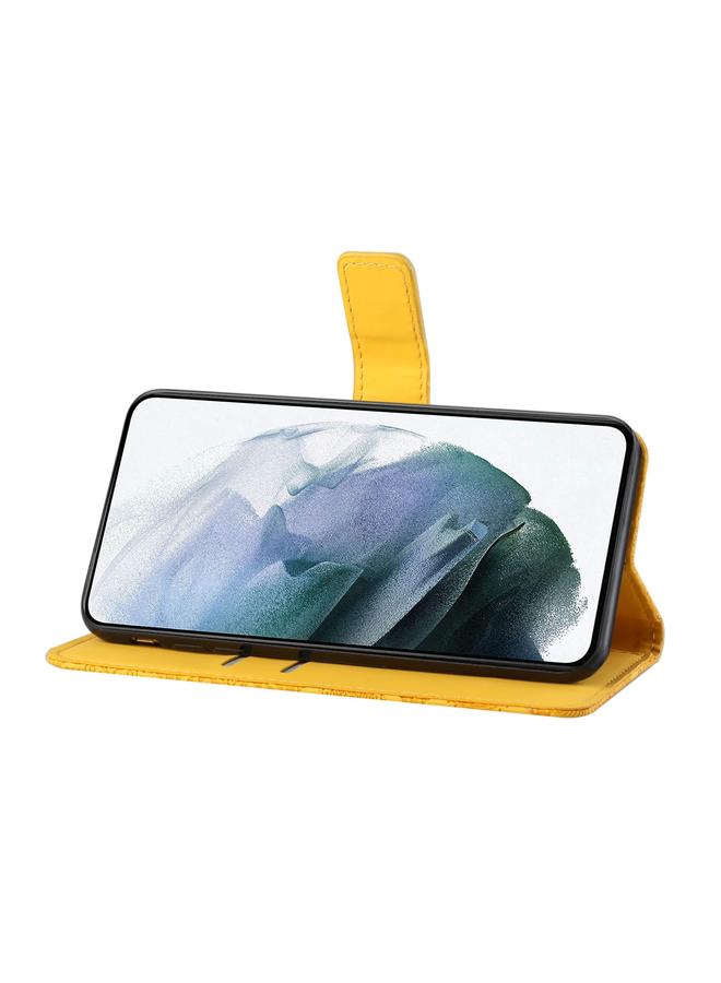 اس-توب جراب لهاتف Samsung Galaxy A05S مصنوع من الجلد بنمط عرقي منقوش - Image 5