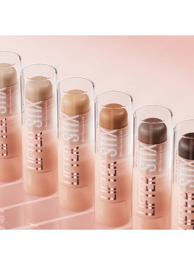 Maybelline New York Lifter Stix Multi-Use Face Stick – Creamy Swipe & Easy Blend – Naturally Sculpted Look – Shade 70 NU INT - Image 5