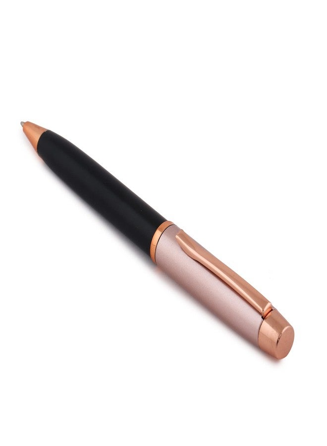 Crewtone 7011 Esthetic Cooper Finish Cap Matt Black Body with Cooper Trim, Crafted Clip Luxury Metal Ball Point Pen, Fine Nib Gift Set for Men & Women, Executives, Office, with Gift Box. - Image 2