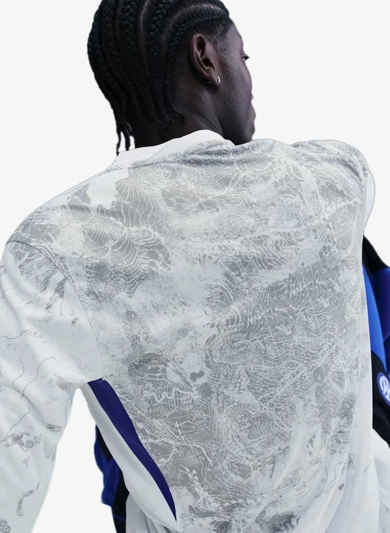 Nike WHITE/WHITE/(HYPER BLUE) (FULL SPONSOR) Inter Milan Dri-Fit Stadium Jersey for Men | Best Price UAE