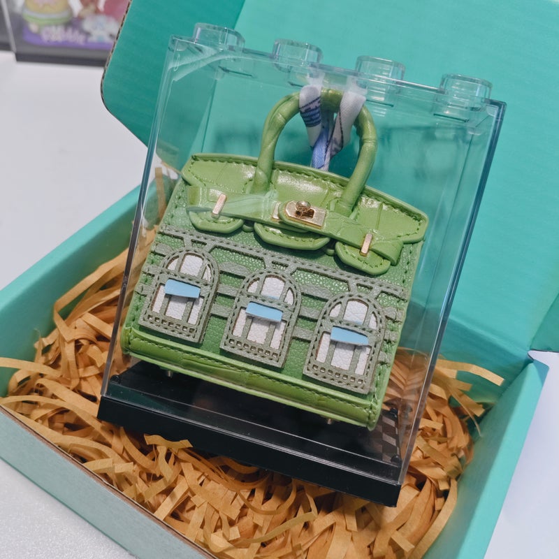 Fairy Forest Green Mini House Bag Charm with Earphone Storage Pouch - Image 2