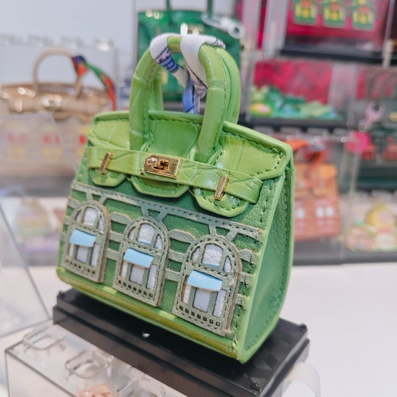 Fairy Forest Green Mini House Bag Charm with Earphone Storage Pouch - Image 4