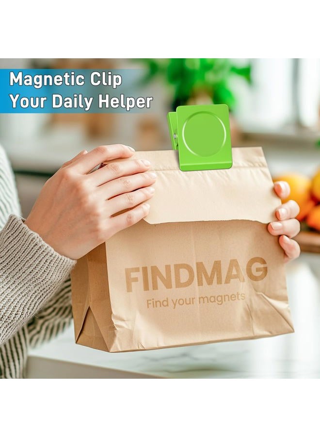 FINDMAG Extra Large Clip Magnets, 4 Pack Coloful Magnetic Clips Heavy Duty, Magnet with Clips for Home, Refrigerator, Hanging, Kitchen, Office - 2.2 Inch - Image 5
