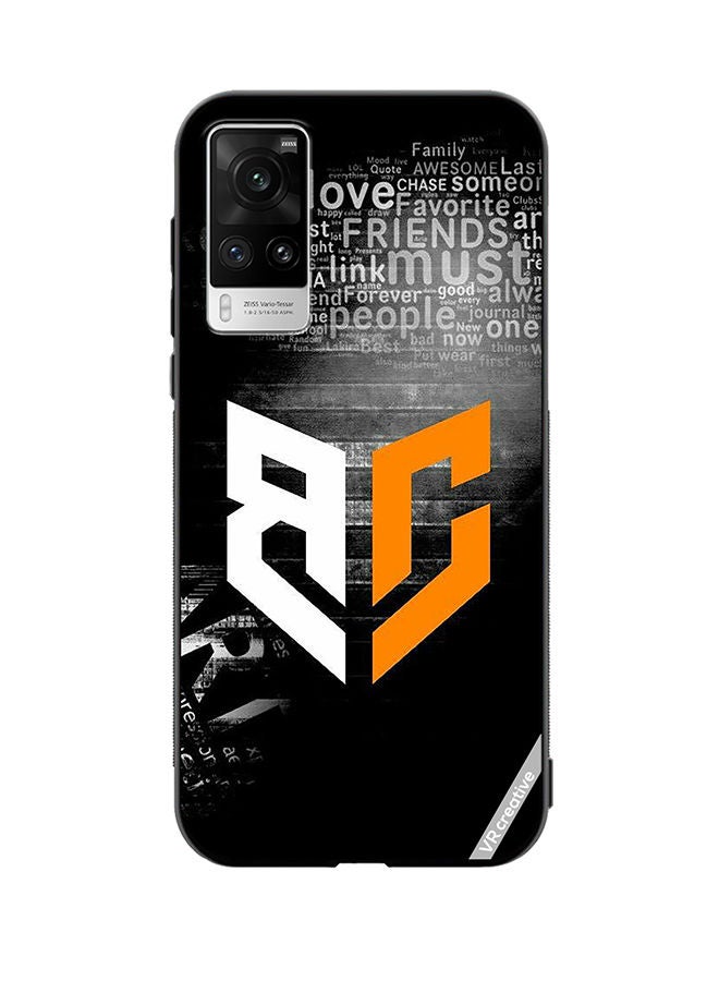VR CREATIVE غطاء حماية لهاتف Vivo X60 Pro بتصميم شعار Bg متعدد الألوان - Image 1