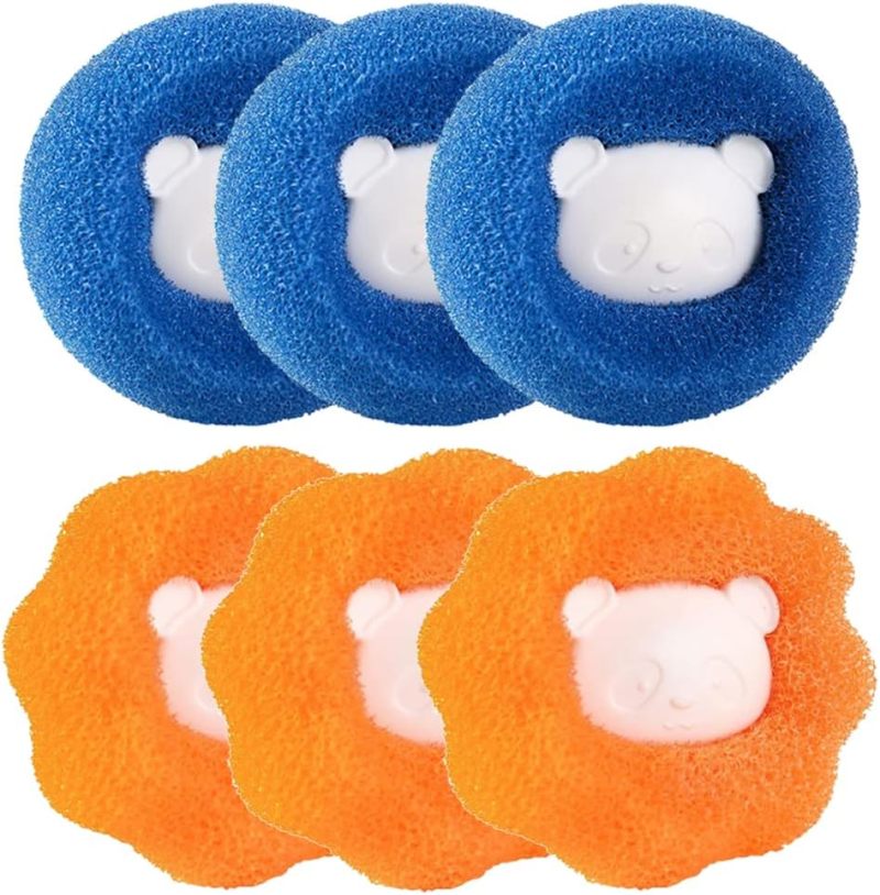 Lint Remover Reusable Soft Sponge & Polypropylene Balls - Efficient Fuzz & Hair Capture Fuzz Remover for Washing Machines Dryers & All Clothing Types - Image 1