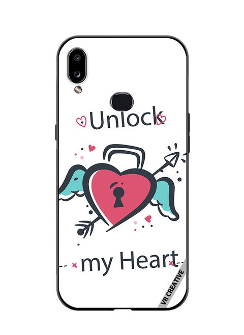 Protective Case Cover For Samsung Galaxy A10s Unlock My Heart Design Multicolour