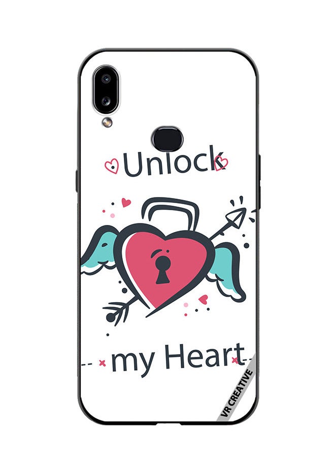 Protective Case Cover For Samsung Galaxy A10s Unlock My Heart Design Multicolour