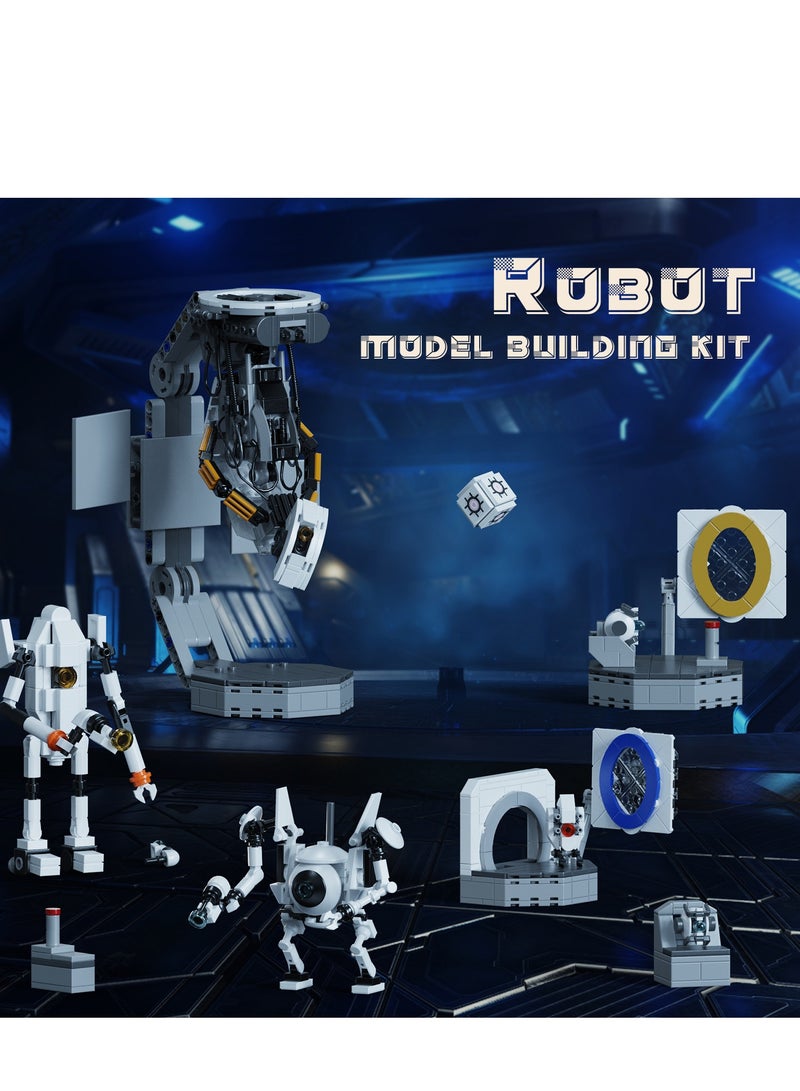 Portal Building Block Set, Awesome Glados Science Action Figure Model Toy, Atlas and P-Body Testing Supervisor Robot Construction Playset Birthday for Kids Fans(705 PCS) - Image 4