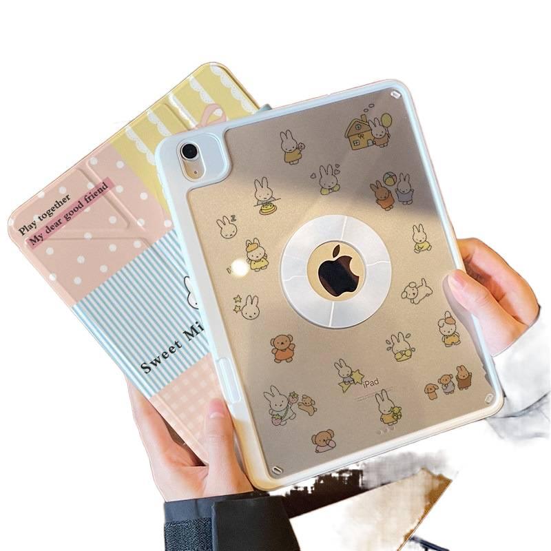 DGG حافظة آيباد شفافة بظهر واضح لجهاز iPad Pro 11 / iPad Air باللون أسود بظهر شفاف باللون الأسود - Image 4