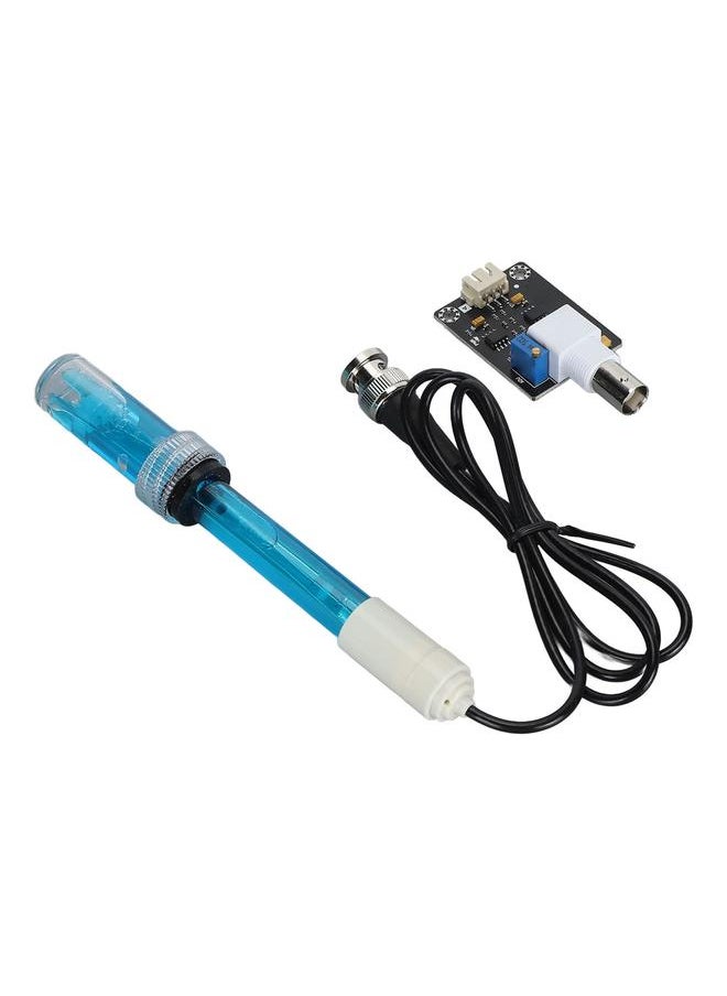 Thoraya - PH Sensor Module 0.1pH Accuracy 0‑14 Value BNC XH2.54 Interface PH Electrode Probe Kit with Power Indicator - Image 1