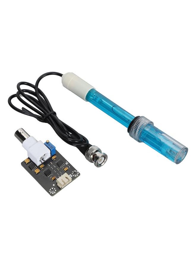 Thoraya - PH Sensor Module 0.1pH Accuracy 0‑14 Value BNC XH2.54 Interface PH Electrode Probe Kit with Power Indicator - Image 1