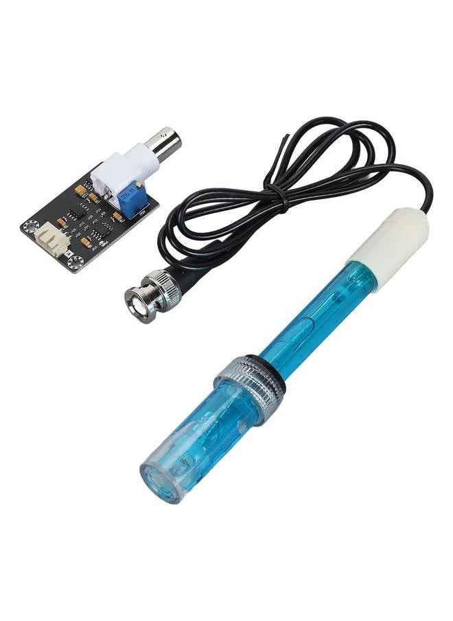 Thoraya - PH Sensor Module 0.1pH Accuracy 0‑14 Value BNC XH2.54 Interface PH Electrode Probe Kit with Power Indicator - Image 1