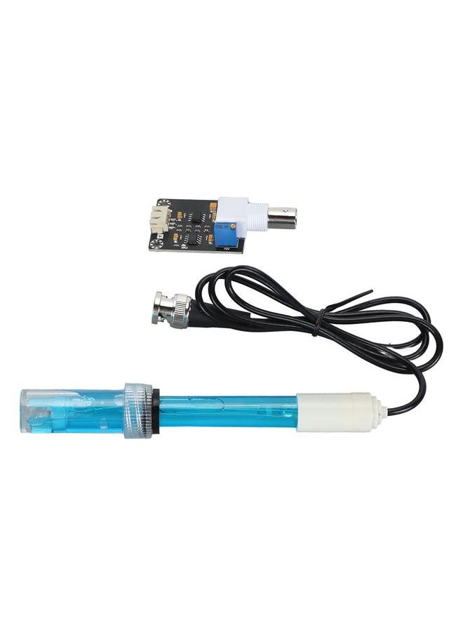 Thoraya - PH Sensor Module 0.1pH Accuracy 0‑14 Value BNC XH2.54 Interface PH Electrode Probe Kit with Power Indicator - Image 1