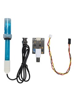 PH Sensor Module 0.1pH Accuracy 0‑14 Value BNC XH2.54 Interface PH Electrode Probe Kit with Power Indicator