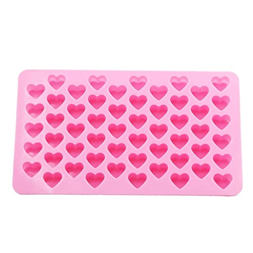 MoldBerry Silicone Small Heart 55 Cavity Mould Fondant Chocolate Resin Clay Candle Mould DIY Kitchen Baking (Appox- 2-3 gm)(Small Heart), 7.2L x 4.3w Inches - Image 1
