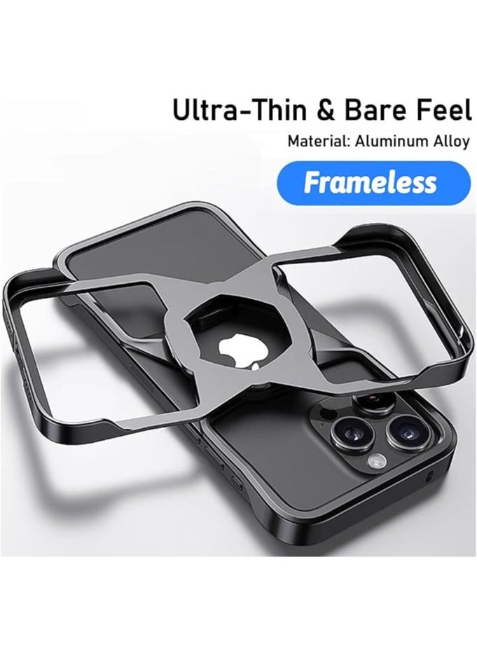 general iPhone 15ProMax/15Pro/15 Case Metal Bumper Frame with Integrated Bracket is MagSafe compatible - Image 2