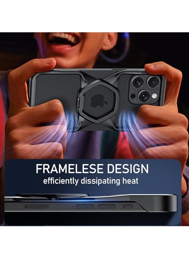 general iPhone 15ProMax/15Pro/15 Case Metal Bumper Frame with Integrated Bracket is MagSafe compatible - Image 4