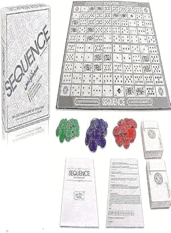 Sequence Puzzle Board Game 2-12 Players Family/Party Best Gift for Children Backgammon Game