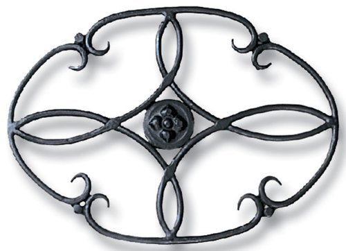 Minuteman International TWI-01 Clover woodstove Tabletop Wrought Iron Trivet, Black - Image 3